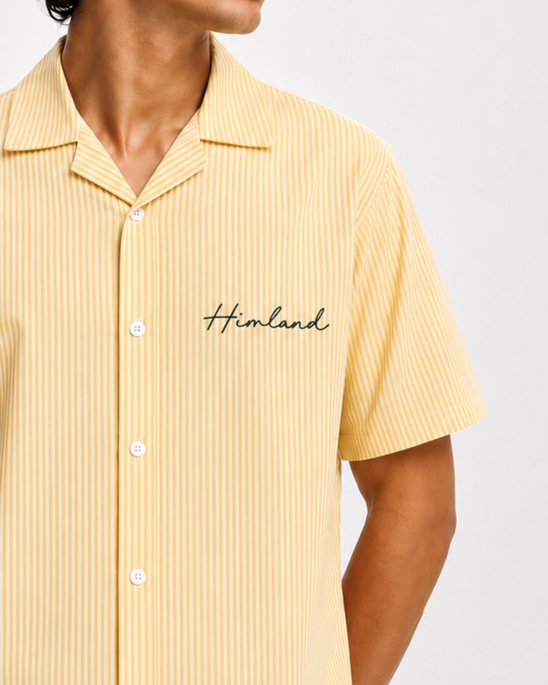 Yellow Stripes Boxy Shirt