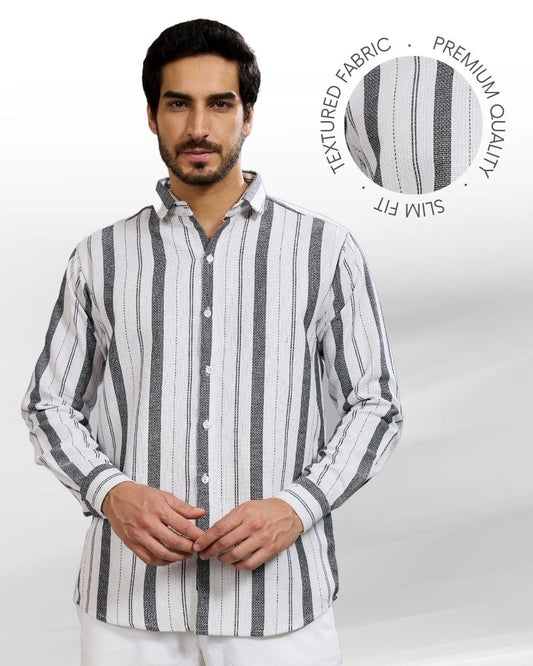 Multi-Stripes B&W Shirt