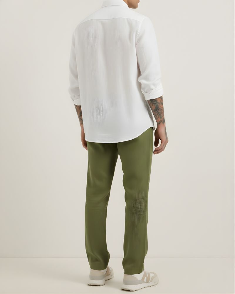Green Linen Pant