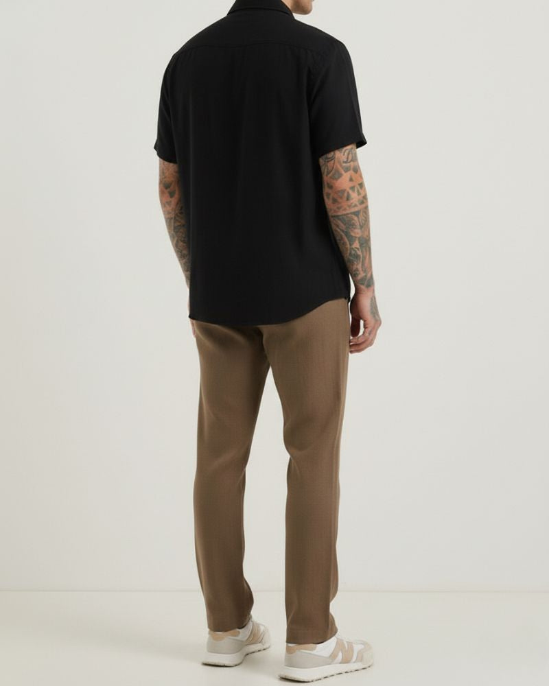 Coffee Linen Pant