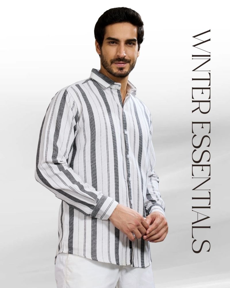 Multi-Stripes B&W Shirt