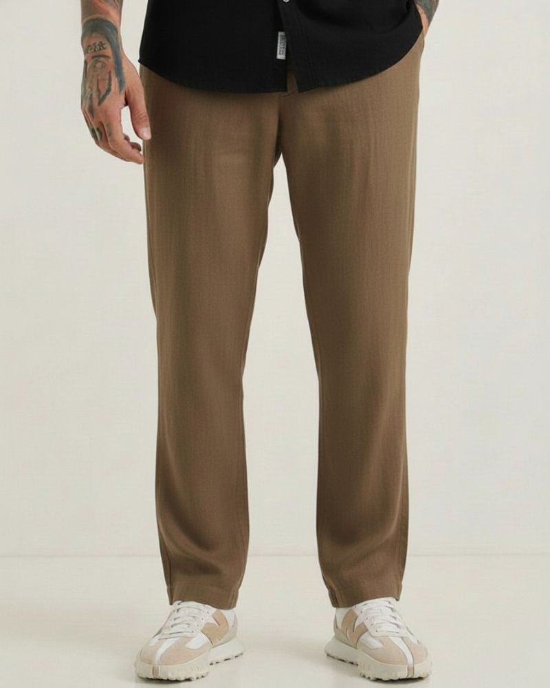 Coffee Linen Pant - Image 1