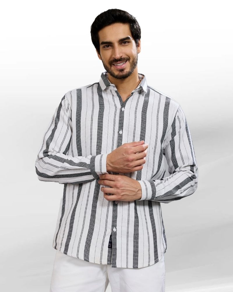 Multi-Stripes B&W Shirt
