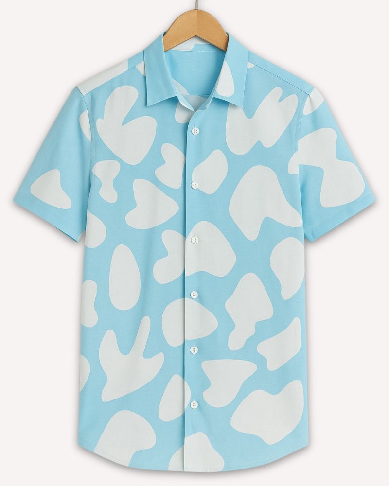 Sky Blue Abstract Shirt
