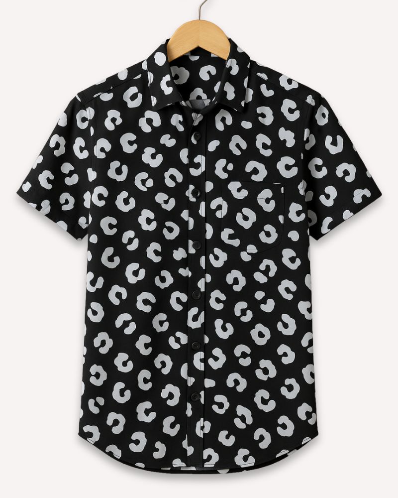 Abstract Print Jawan Shirt