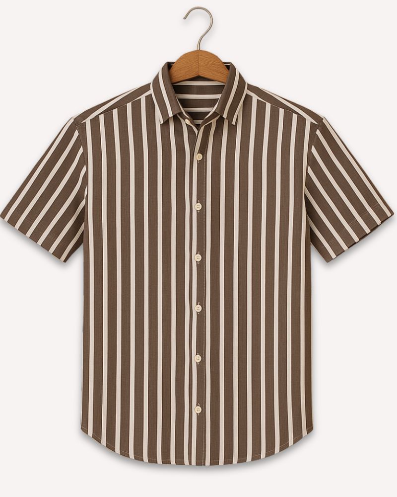 Multi-Stripes Grey Shirt