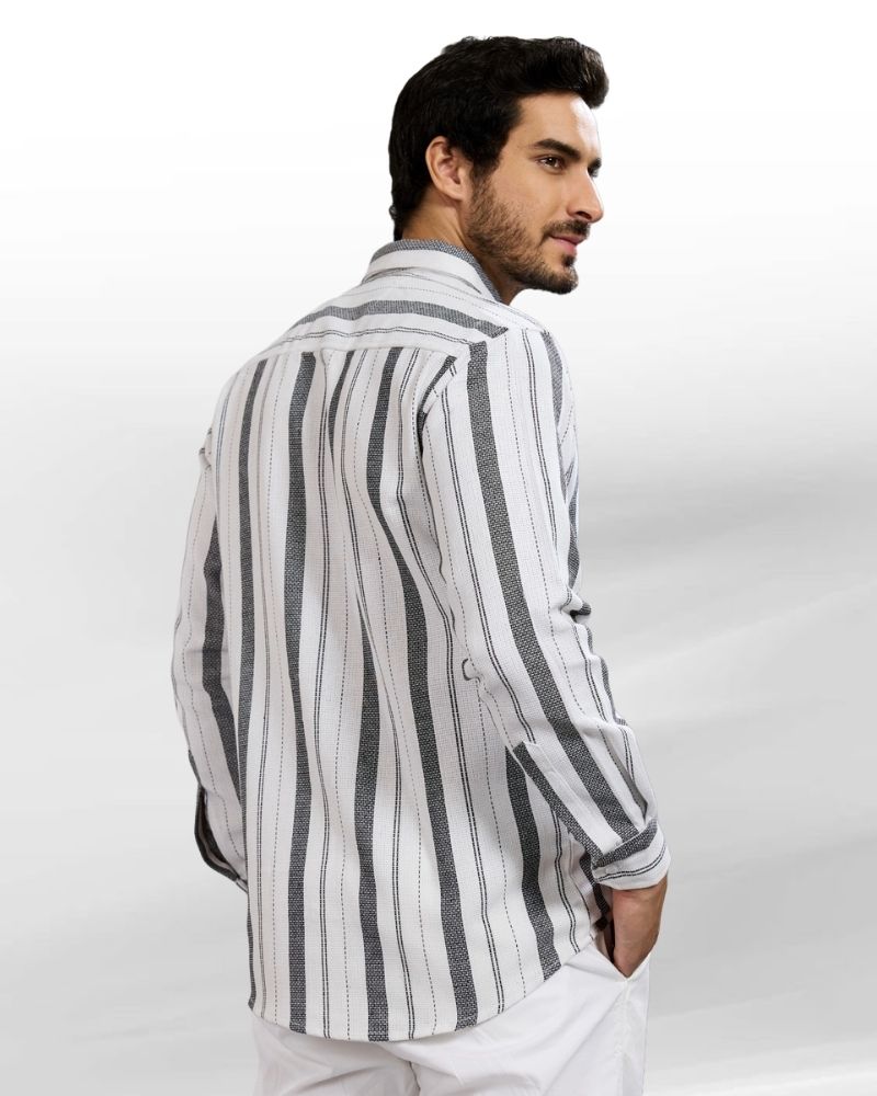 Multi-Stripes B&W Shirt