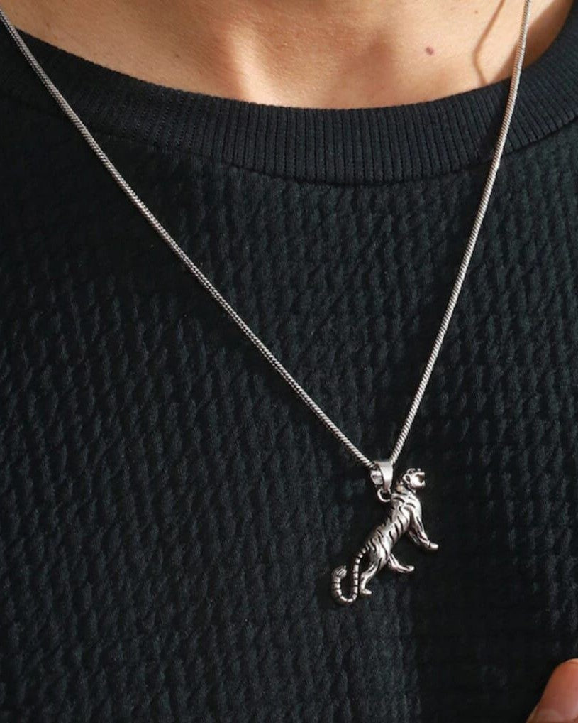 Tiger Pendant With Chain