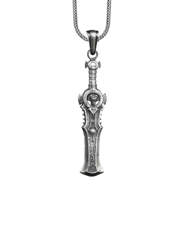 Gothic Blade Pendant With Chain