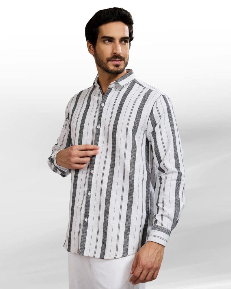 Multi-Stripes B&W Shirt