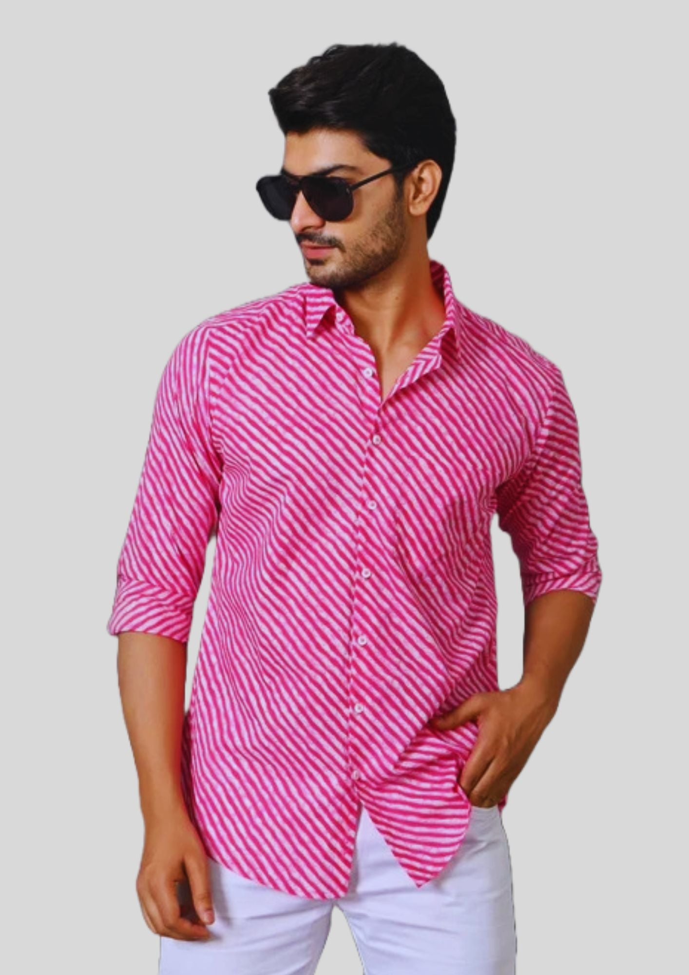 Pink Jaipuri Shirt