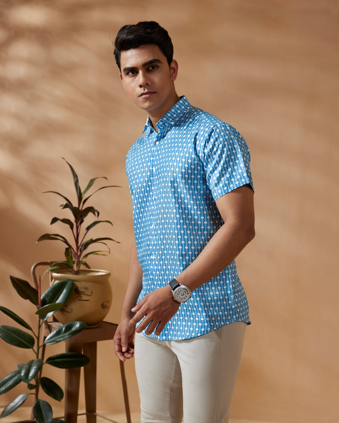 Men printed shirts online, stylish shirts, half sleeve shirt