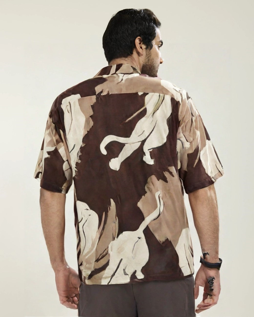 Brown Abstract Shirt