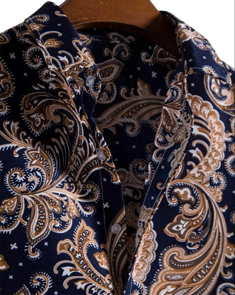 Ethnic Motifs Violet Shirt