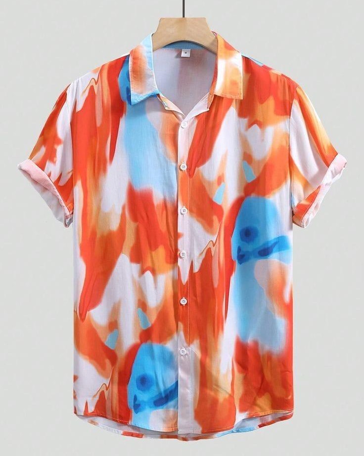 Abstract Multi-Color Shirt