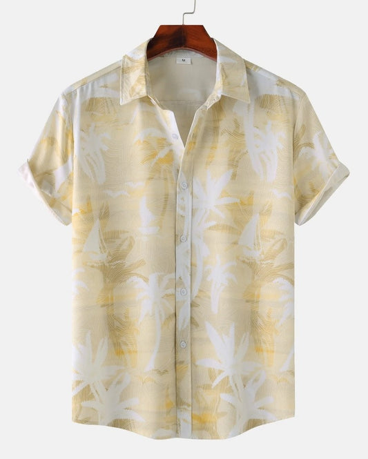 Palm Print Hawaiian Shirt