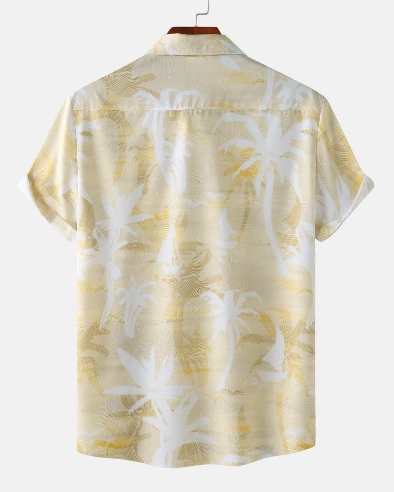 Palm Print Hawaiian Shirt