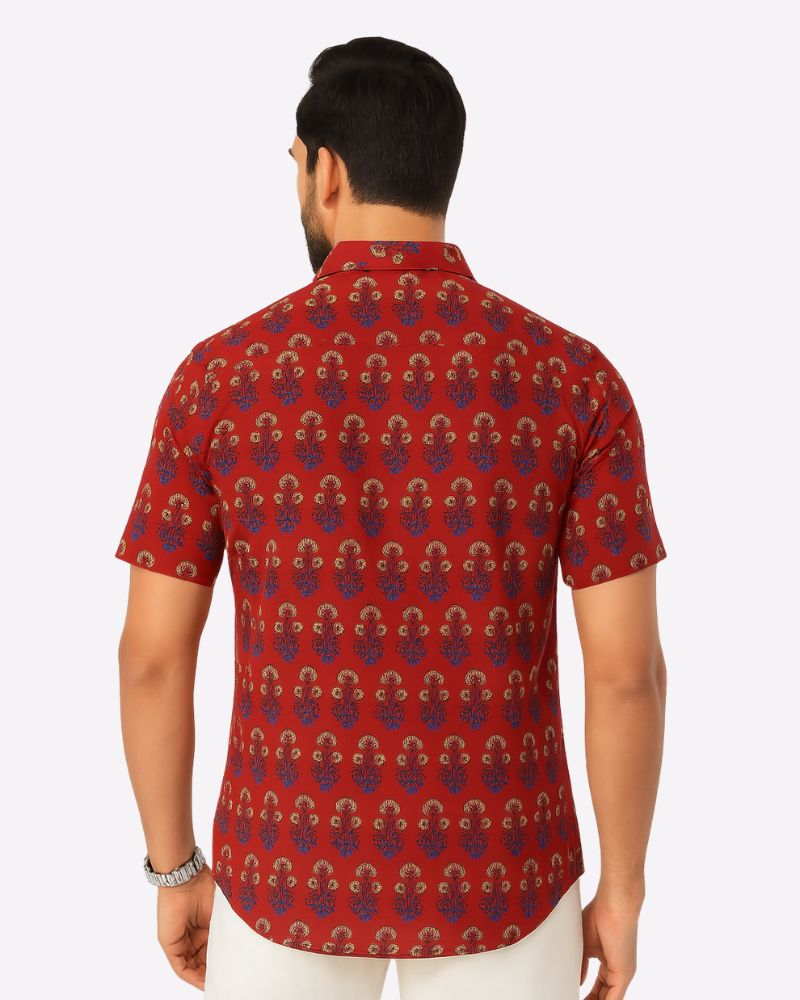Kalamkari Red Shirt