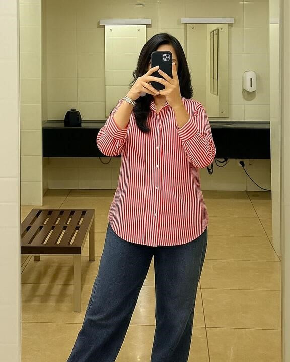 Customer Review for Red Pencil Stripes Shirt