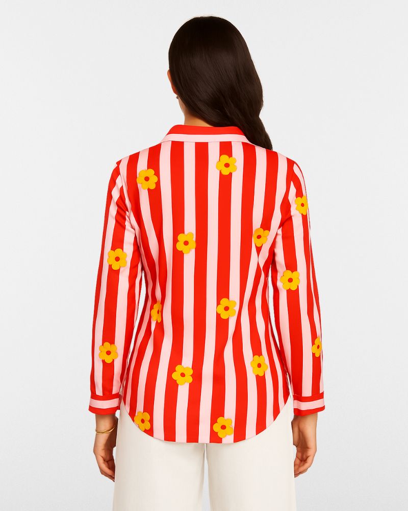 Floral Stripes Shirt
