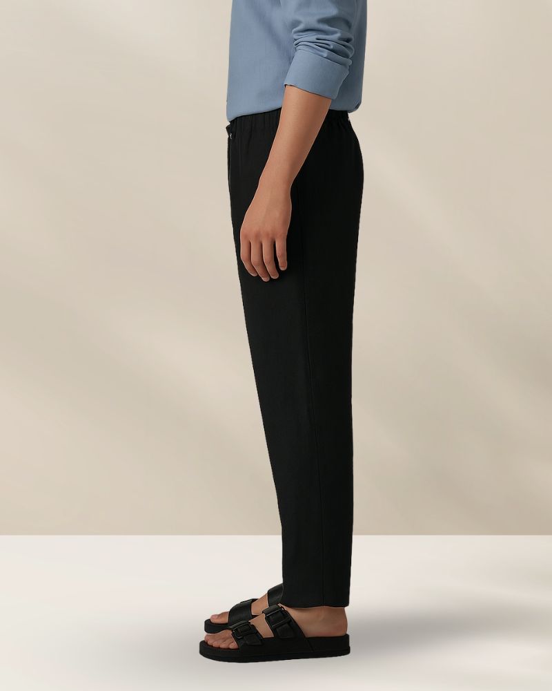 Black Linen Pant