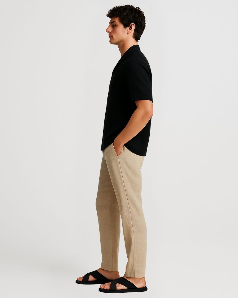 Brown Linen Pant
