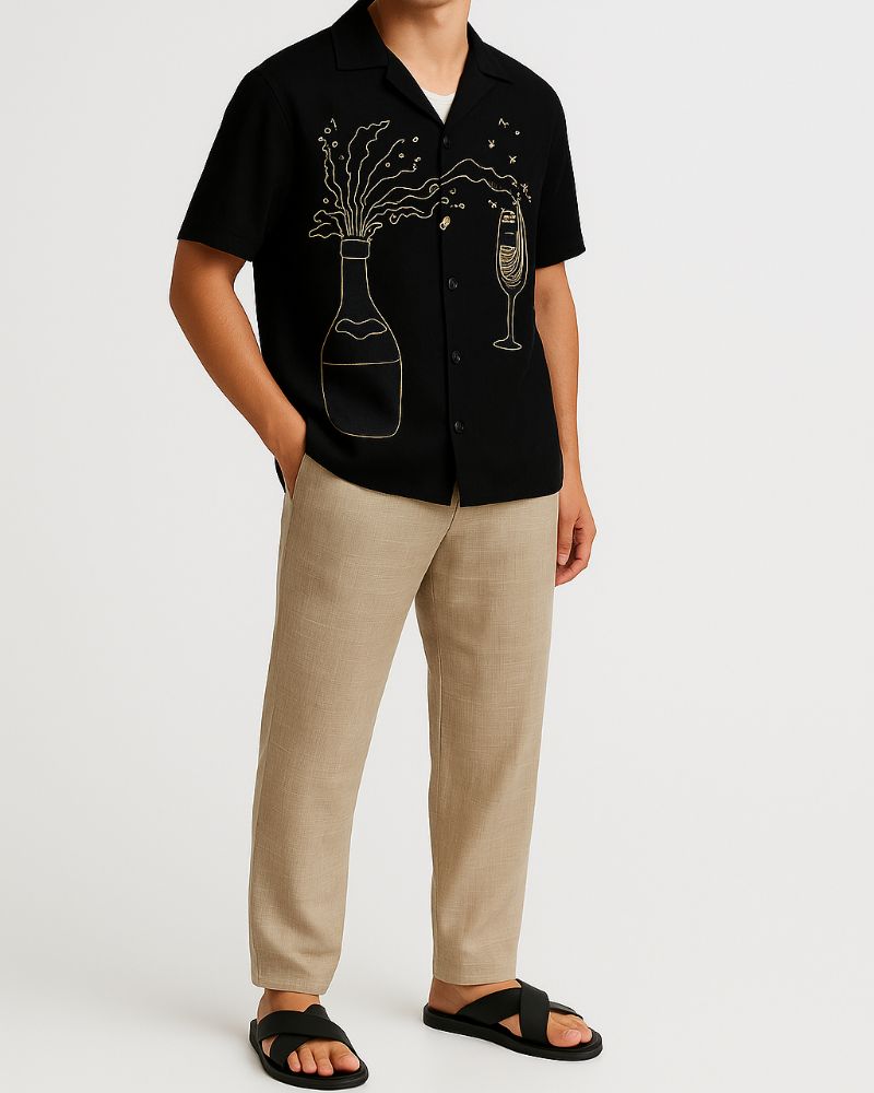 Brown Linen Pant
