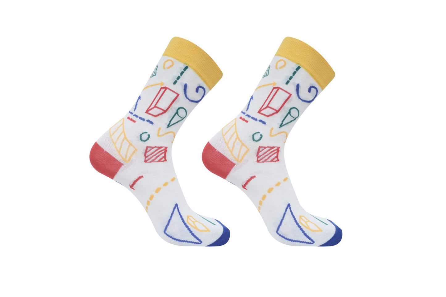 Shapes & Blocks Printed Socks