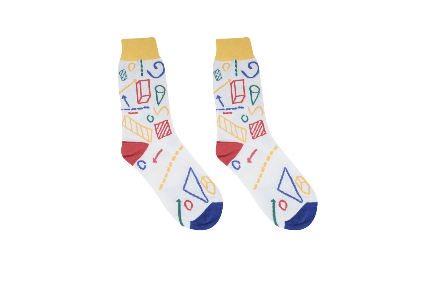 Shapes & Blocks Printed Socks