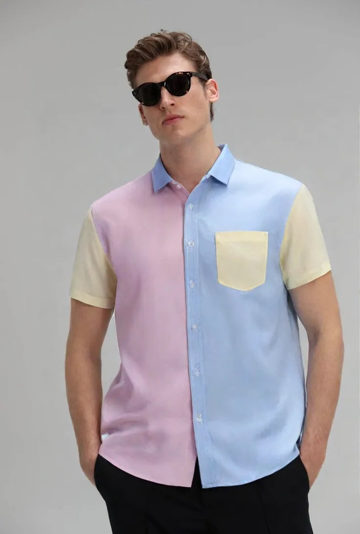 Multi Color Block Shirt