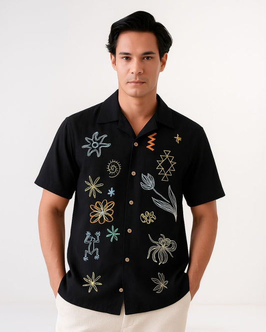 Ocean Art Black Shirt