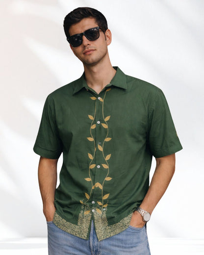 Creeper Green Couple Shirts