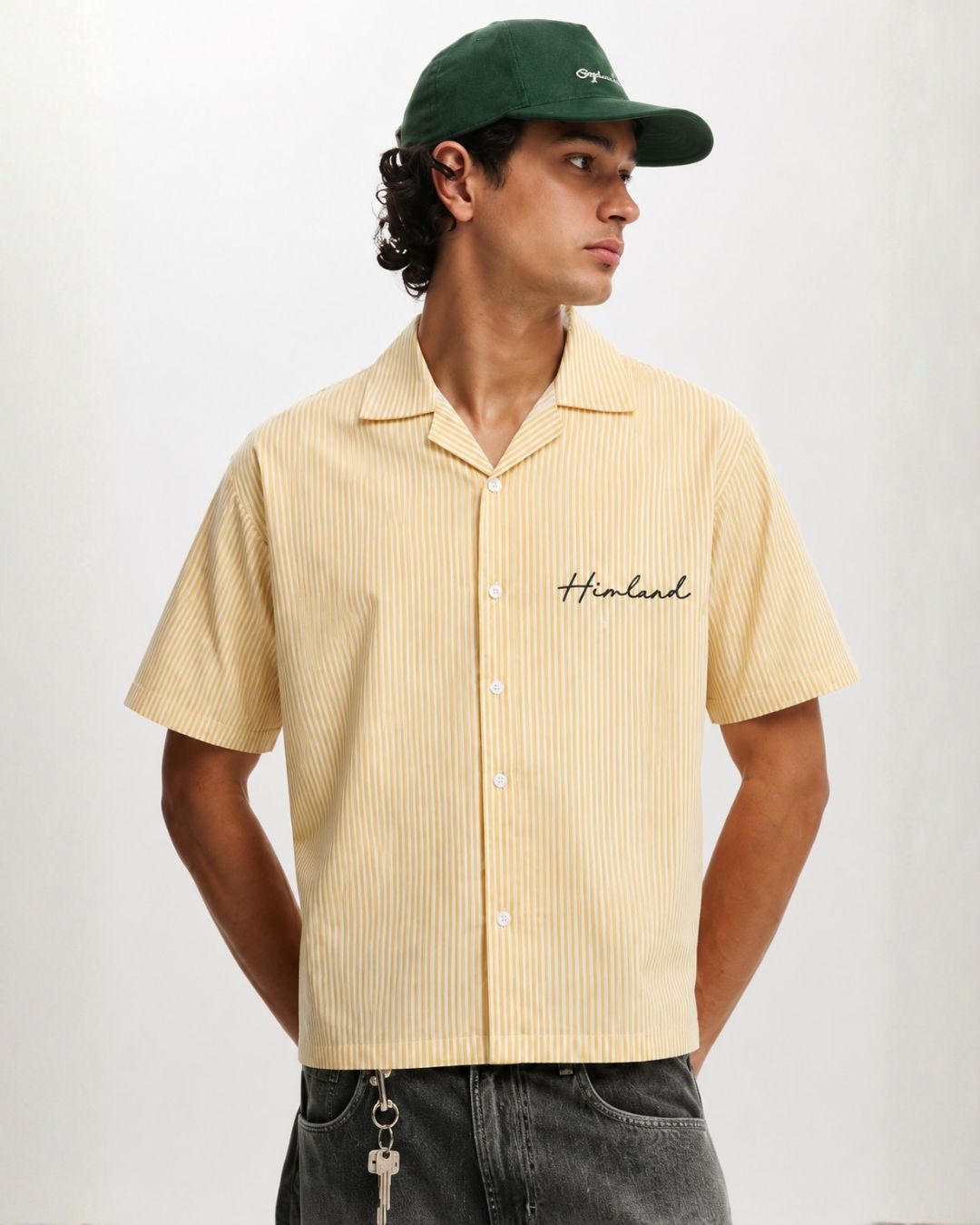 Yellow Stripes Boxy Shirt
