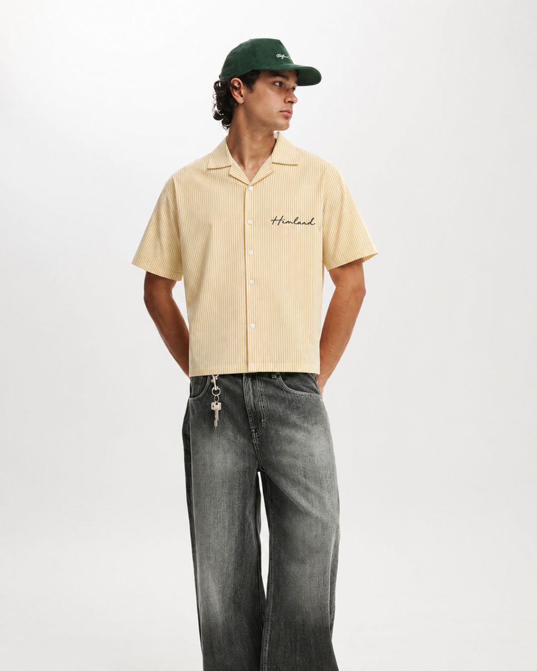 Yellow Stripes Boxy Shirt
