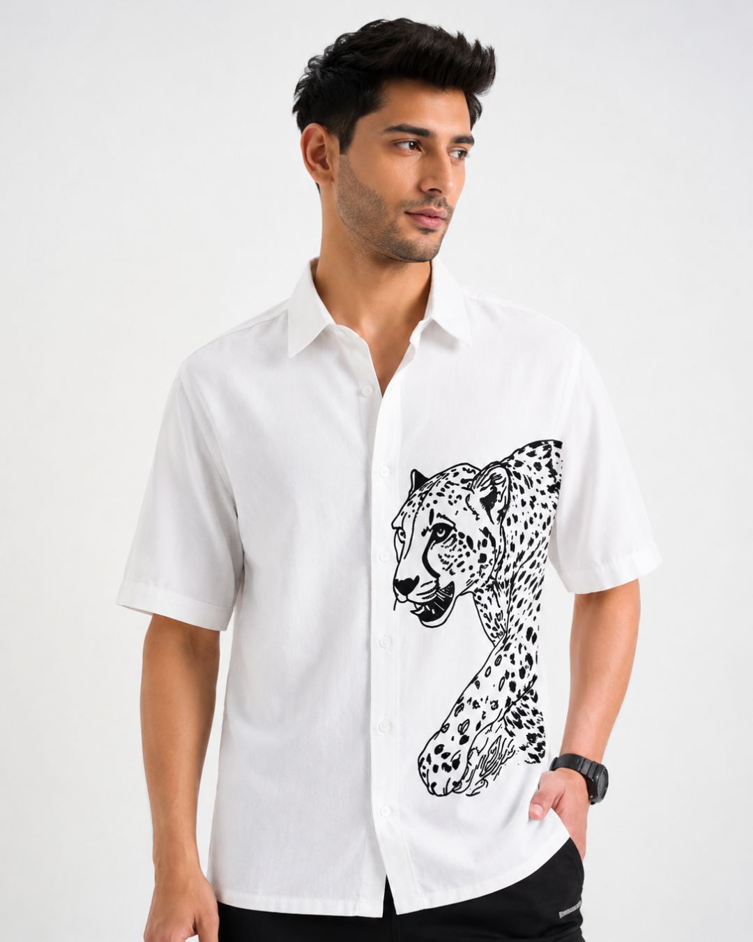 Cheetah B&W Shirt