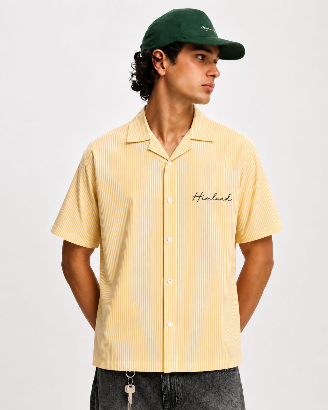 Yellow Stripes Boxy Shirt