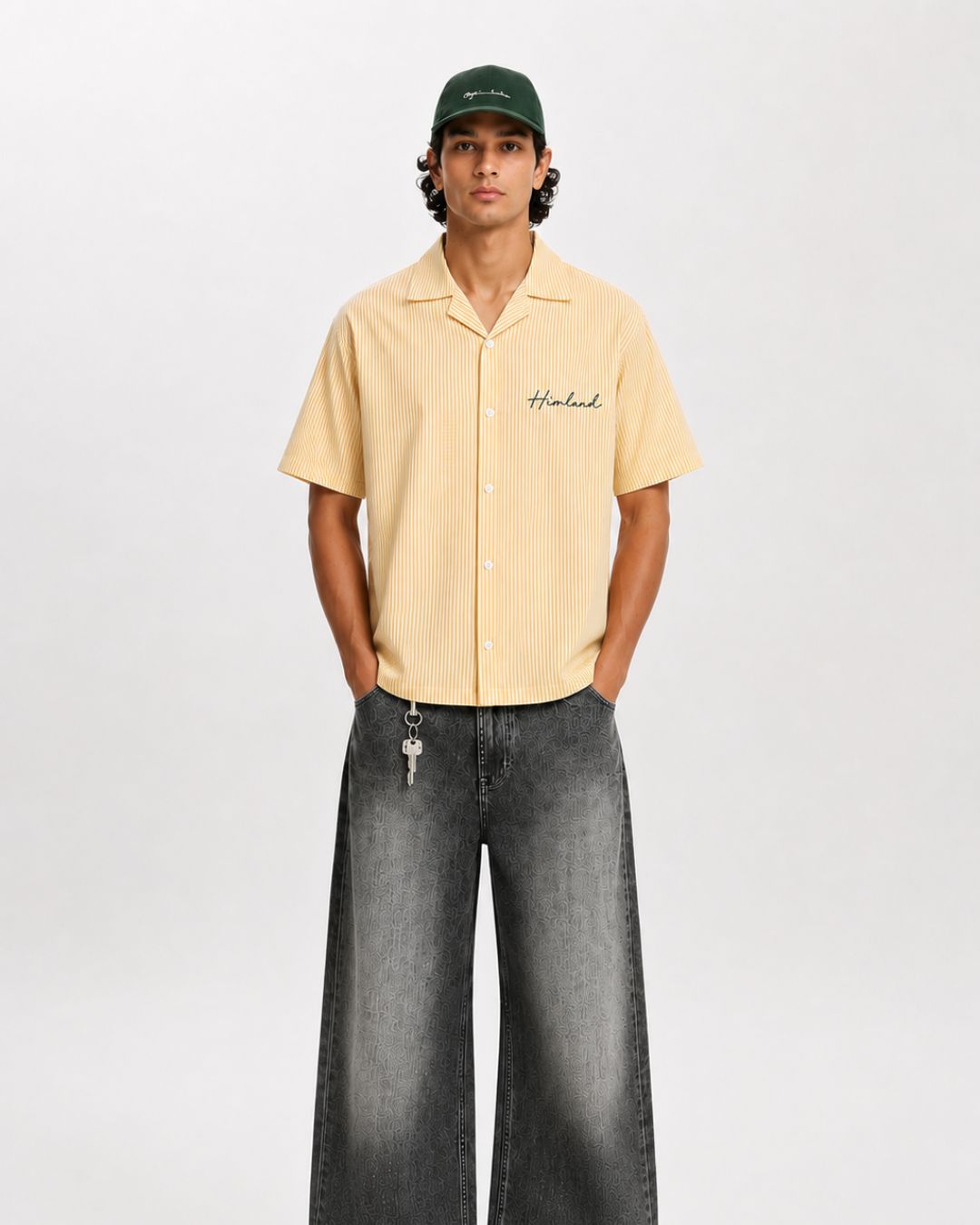 Yellow Stripes Boxy Shirt