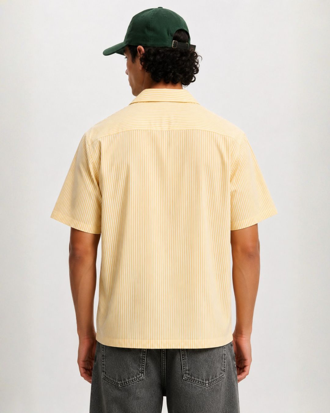 Yellow Stripes Boxy Shirt