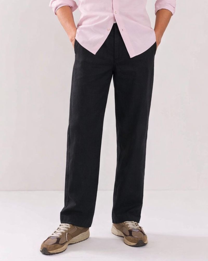 Black Linen Pant