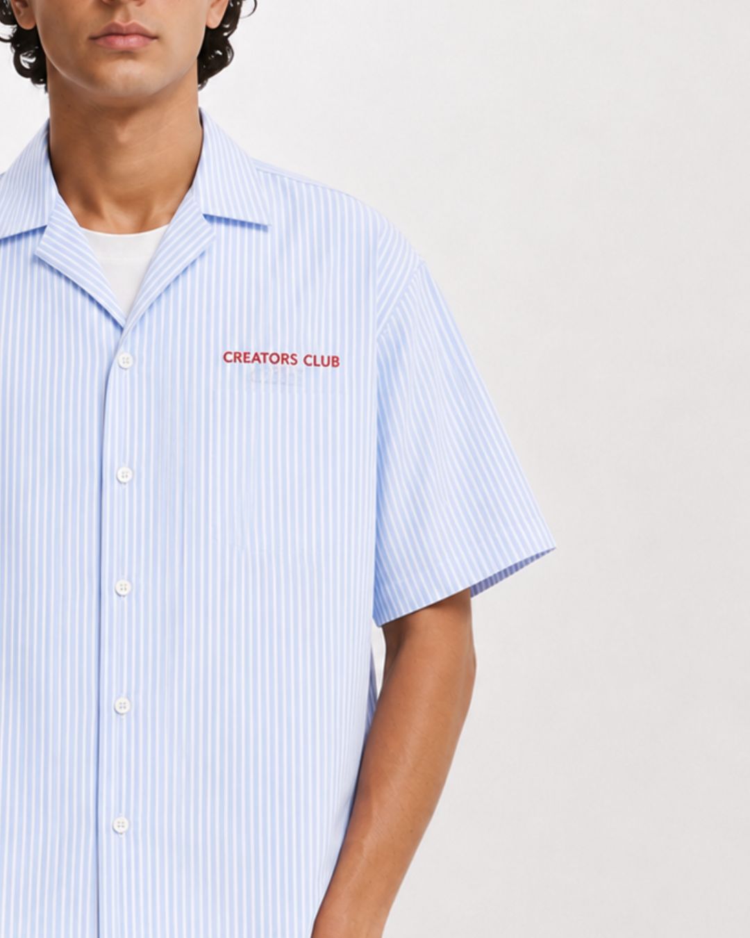 Blue Stripes Boxy Shirt