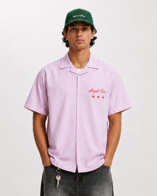 Purple Stripes Boxy Shirt