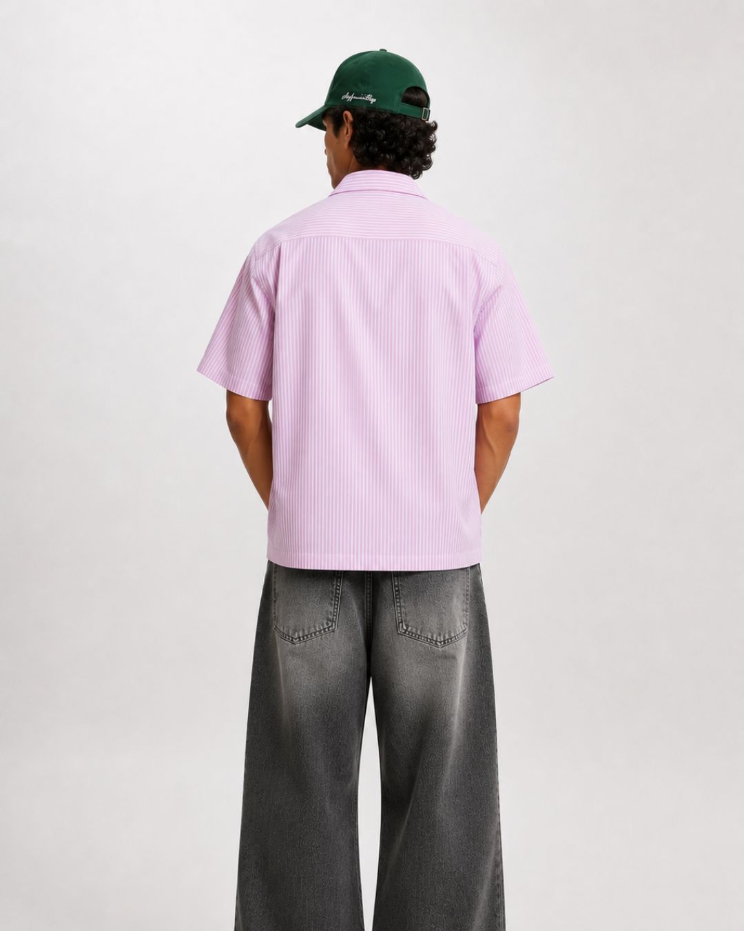Purple Stripes Boxy Shirt