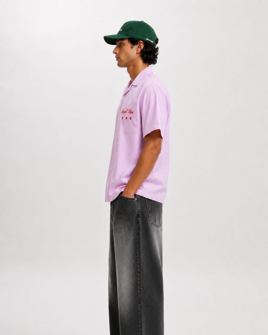Purple Stripes Boxy Shirt