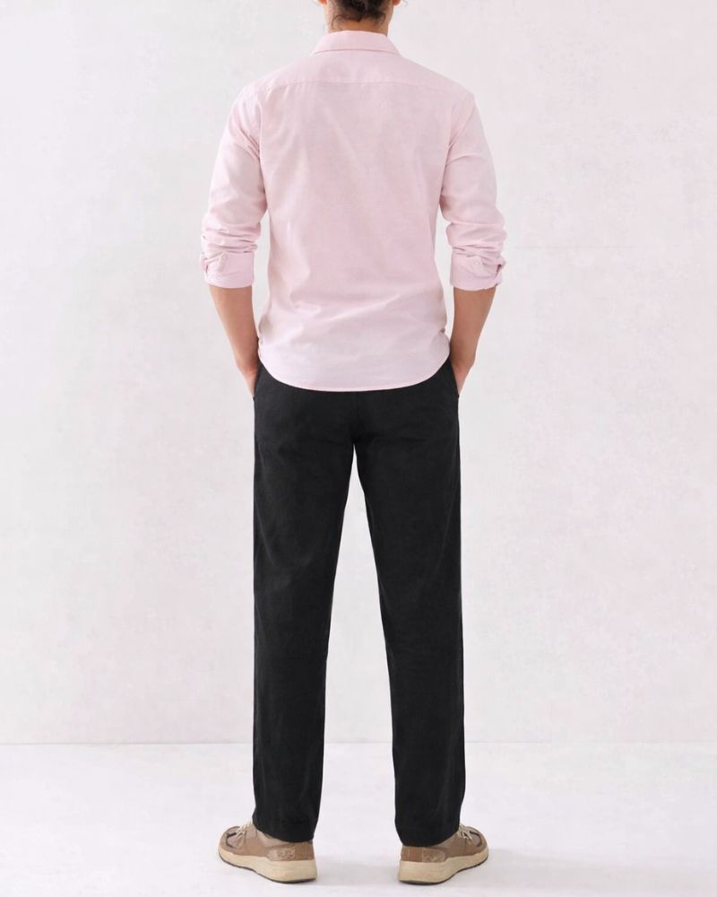 Black Linen Pant