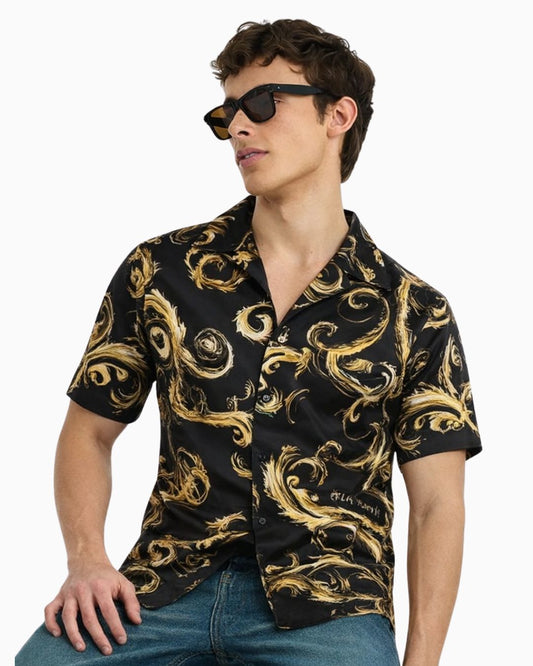 Exotic Golden Black Shirt