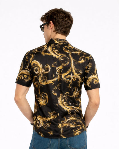 Exotic Golden Black Shirt