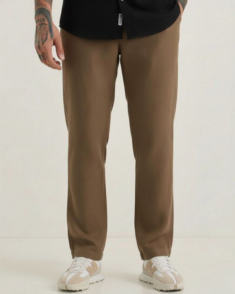 Coffee Linen Pant