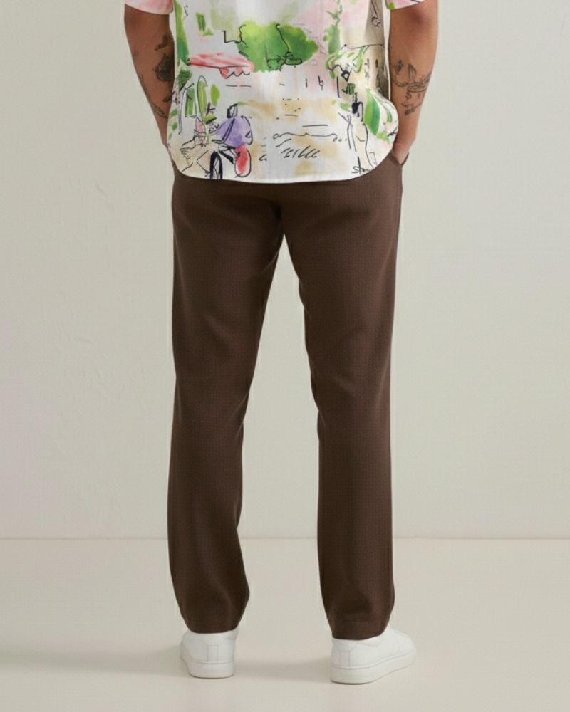 Brown Linen Pant