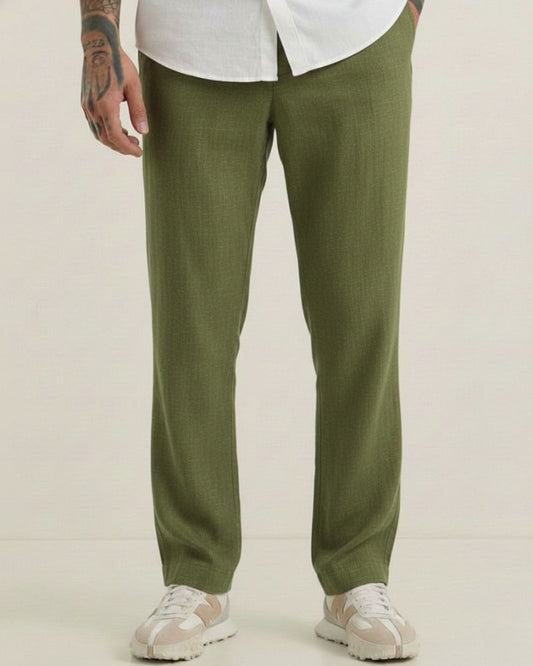 Green Linen Pant
