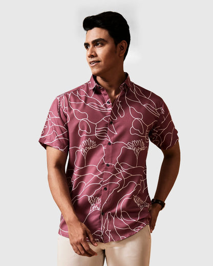 Exotic Maroon Casual Shirt